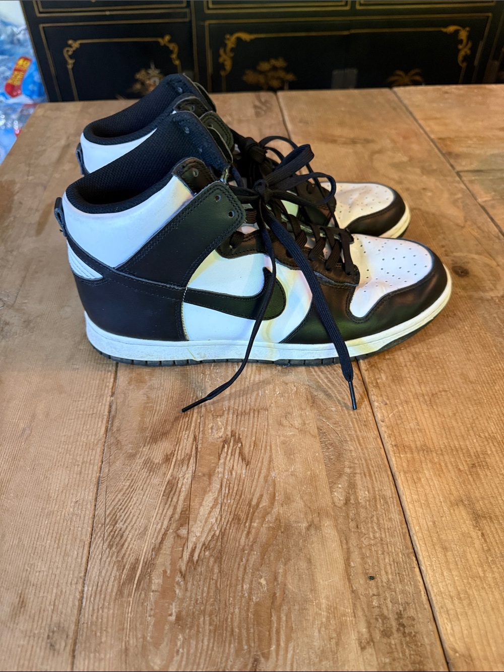 Nike Black and White High-Top Sneakers